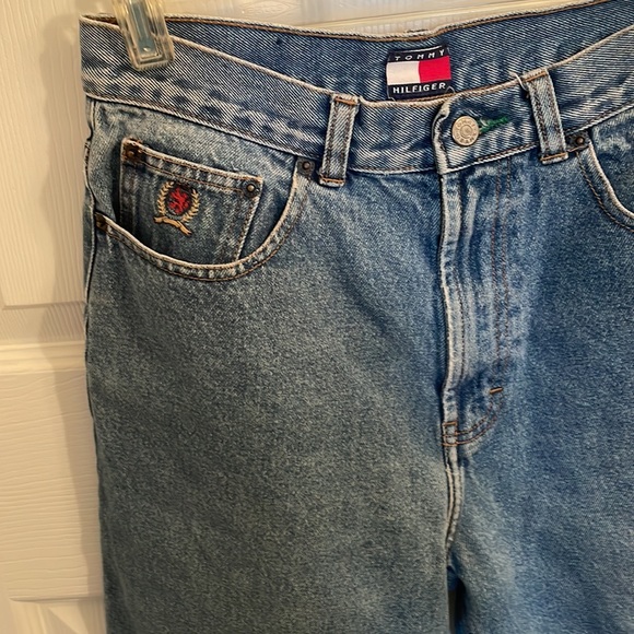 Tommy Hilfiger women’s jean shorts plus size 16 High waist rise vintage 1990’s - Picture 4 of 16
